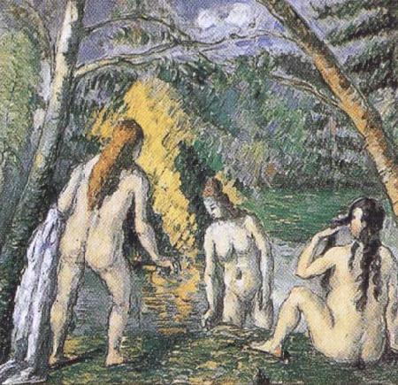 Three Bathers (mk35), Paul Cezanne